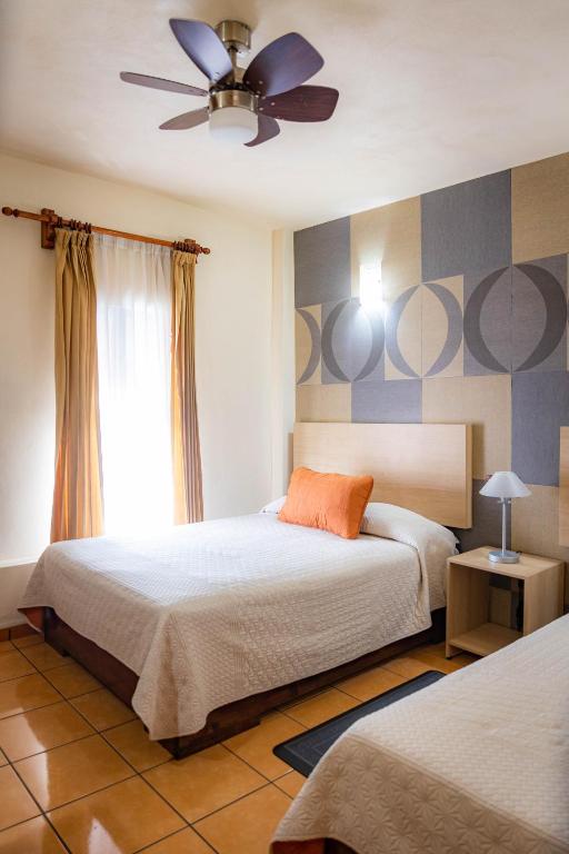 Comfortable bedroom at Hotel Estefania